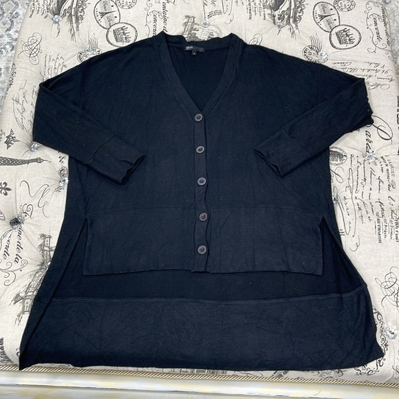 Gibson Women's High Low Cardigan - Picture 2 of 6